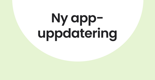 Ny appuppdatering: Inloggning för din säkerhet